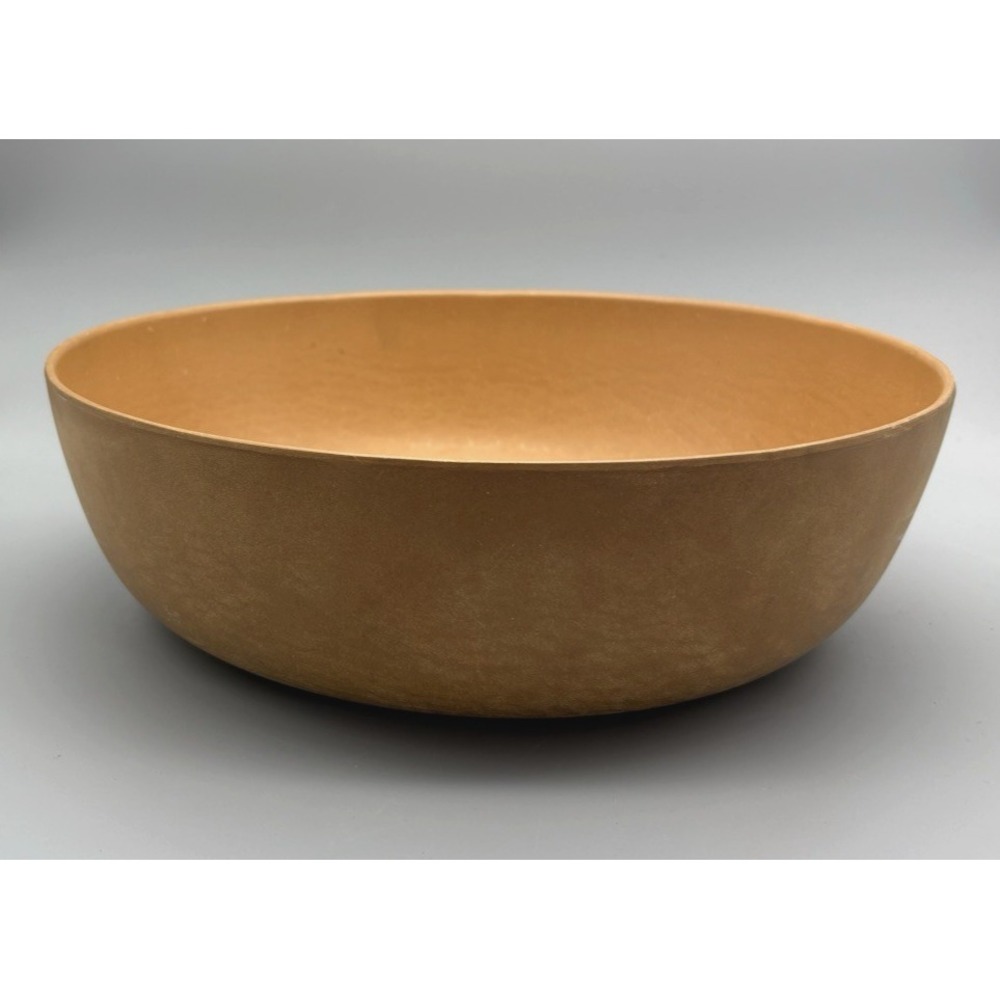 Vintage MCM Ellingers agatized wood salad mixing bowl 120 11 1/2" mid century